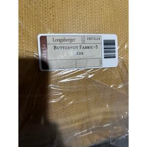 Longaberger Baskets Butternut Yellow Fabric Bulk 5 yards NEW fall Rare